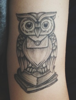 fuckyeahtattoos:  My Hogwarts acceptance letter | Tracey at Lucky
