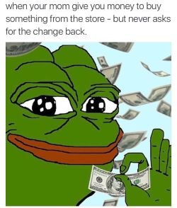 ihavesomeprettyrarepepes:  Reblog in 10 seconds and money will