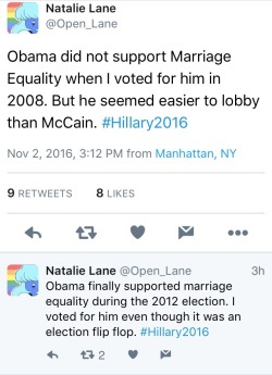 nillia:  Just as ‘08 and ‘12 Obama “evolved” on marriage