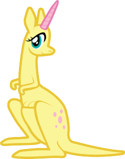 There are a bunch of these weird pony kangaroos on Derpibooru…