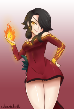 #95 - Cinder Had to get warm so I drew RWBY’s hottest girl.