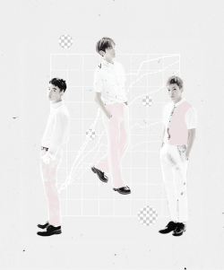 kimjvngdae:  E X O // Pink Grey 