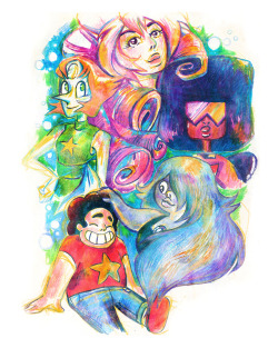 lemonwatercolor:  The Crystal Gems Get it here in my Etsy Shop!