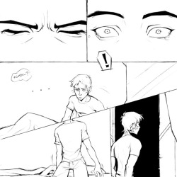 pumagami:  Part 1/ Part 2(Read left to right) Lance wakes up