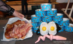 mistressaliceinbondageland:  We are celebrating Bacon Day in