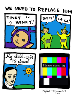 reparrishcomics:  the unaired first season of ‘teletubbies’