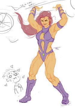 the-exsalted-one:  yooooooooooooou lot got bara-starfire with