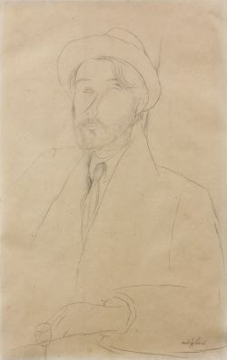 Amedeo Modigliani:   Portrait of Leopold Zborowski, c.1918/19.