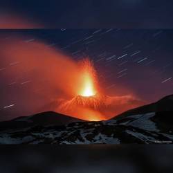 Mt. Etna Lava Plume #nasa #apod #mtetna #volcano #lava #lavaplume