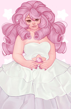 tricialoren:  “Rose Quartz” My tribute to Steven Universe! 