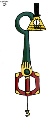 Another Keyblade I made up. It’s based on Gravity Falls. I