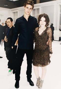 maxironsupdated:  Max Irons & Emily Browning @ the Dior Homme