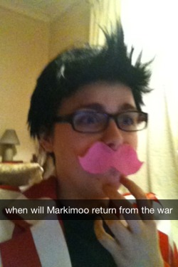 sexmybangs:  Here are my “Best” Warfstache selfies from the