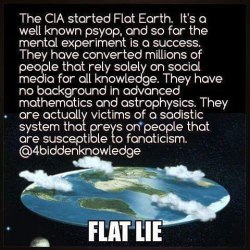 4biddnknowledge:  #FlatEarth is a Flat #LIE. The CIA already