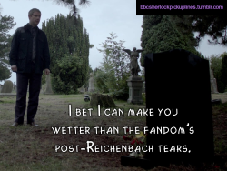 â€œI bet I can make you wetter than the fandomâ€™s post-Reichenbach