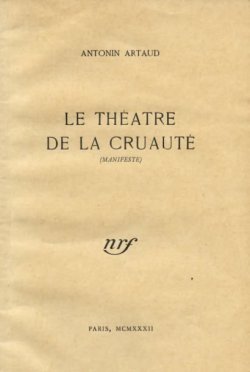 surrealist-phantoms: Cover of Antonin Artaud’s Theatre of Cruelty