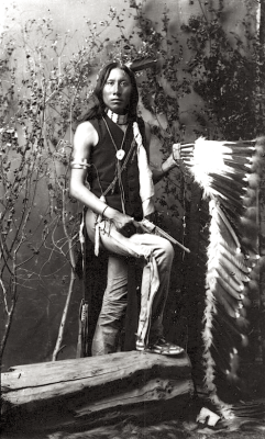  Grey Eyes. Arapaho. Early 1900s. Photo by Richard Throssel.