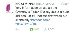 igglooaustralia: Nicki Minaj isn’t biting her tongue anymore.