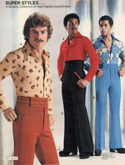 superseventies:  High fashion coordinates for men from JC Penney,
