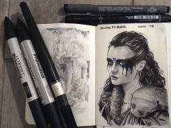 cucks-sketch:  #inktober day 16 #commanderlexa #the100  #inktober2go