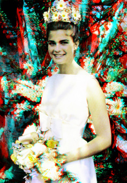 solesupine:  Candice Bergen, 1964Colour Anaglyph taken by Harold