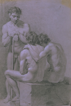 necspenecmetu:  Castor Gonzalez Velazquez, Three Male Nudes,