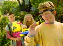 fuckyeah1990s:  waterguns were a pretty big deal in the 90s, so much that there were voice activated waterguns like the “Shout N Shoot” available  Aaha I had this thing It didn’t work as well as advertised XD