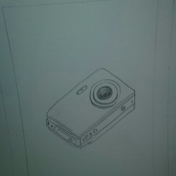 Taking a picture of a drawing of a camera. Lolwut?