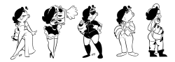 lookatthatbuttyo:  Here’s the set randomly chosen for the “Leah Dress Up”.Jessica Rabbit, Maid, Biker, Gangster, and Cammy White. 