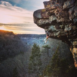 tbm:  Jonathan Brandt on a project at #littlerivercanyon #alabama