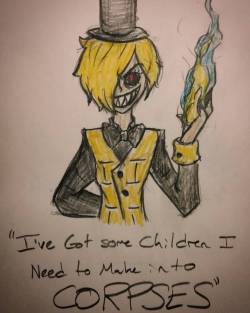 Humanized Bill Cipher from Gravity Falls. I don’t really