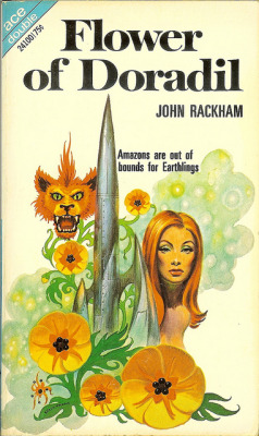 Flower of Doradil by John Rackham, cover art by Kelly Freas (1970).