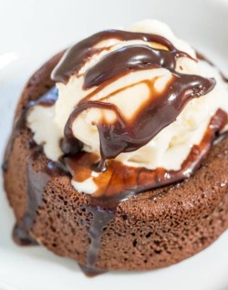 nom-food:  The best and the easiest molten chocolate lava cakes