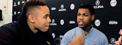 rose-tico:  Rotimi and John Boyega in the interview of Imperial