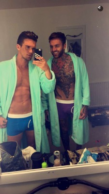 hotfamousmen:  Gary Beadle and Aaron Chalmers