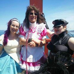 Rare sunny day in #sanfrancisco so we tied our #sissymaid to