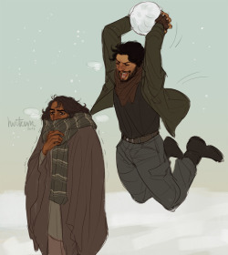 hvit-ravn: Snow! Azad you have too much energy, baby. 