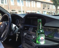 ucantdiscusstaste:  BMW335 Convertible with a Heineken beer