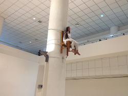 lusidar:  Yasmina Jahan Nupur, “Sat on a Chair”, 2014. Performance