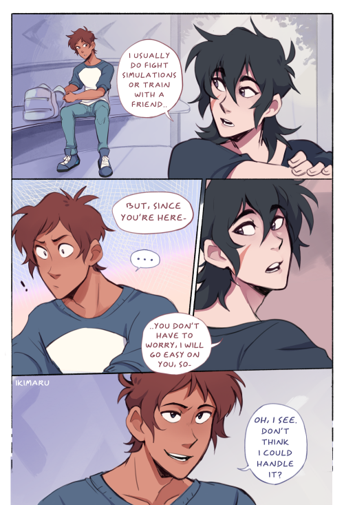 VR/college AU part 15-1!half day off ft one of Keith’s fav