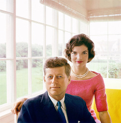  Jacqueline and John F. Kennedy at Hyannis Port. Photographed