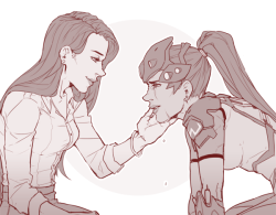 jel-art:  Amélie and Widowmaker commission cropped for conquerorgarnet.