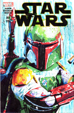 tiefighters:  Boba Fett on Star Wars Sketch CoverCreated by Sean