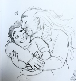 sabertoothwalrus:  hugs for Steven pt 2 also dad kisses the last