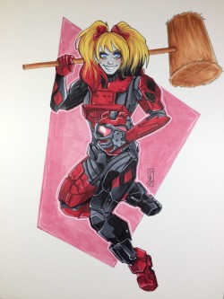 tressinabowling:  Harley Halo suit pre-show commission for Cincinnati