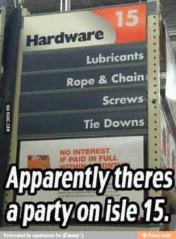 Very considerate of Home Depot to put all of the kink supplies