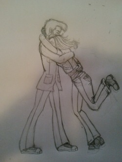 //Rough sketchy thing of Gingerten and Pinkpolicebox.  They’re