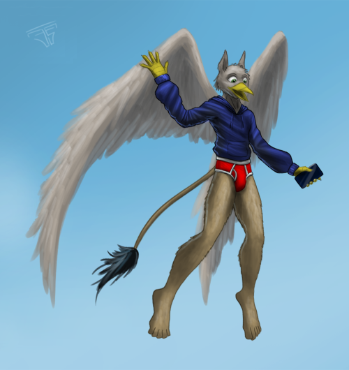 Because you don’t need pants when you can fly Commission