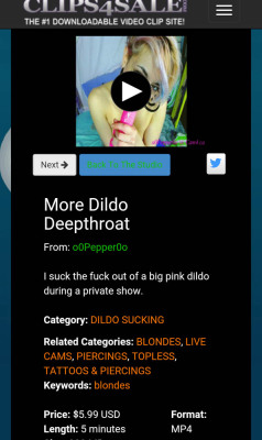 MORE DILDO DEEPTHROATGet it on CLIPS4SALE HERE