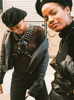 pocmodels: Ebonee Davis & Slick Woods for Billy Magazine